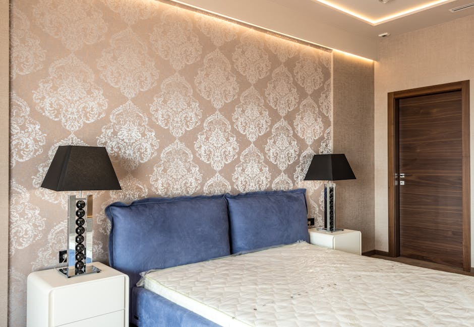 Papier peint tendance motif géométrique moderne